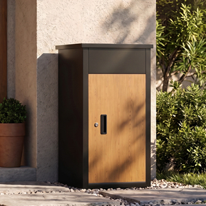 Buzón de Paquetería Metálico con Cerradura para Exteriores, Buzón de Entrega de Paquetes para el Hogar, Recibidor Seguro de <span class=keywords><strong>Correo</strong></span> y Paquetes - Product Image 1
