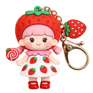 Vente en gros <span class=keywords><strong>de</strong></span> porte-clés en silicone souple 3D personnalisés à bas prix, dessins animés, anime, autres meilleurs porte-clés en caoutchouc - Product Image 3