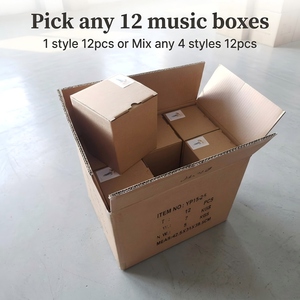 Boîte à musique en bois prête à être expédiée, mouvement Yunsheng, cadeau d'anniversaire ou <span class=keywords><strong>de</strong></span> Noël pour les enfants <span class=keywords><strong>de</strong></span> 5 à 10 ans, MOQ faible, 12 pièces - Product Image 6