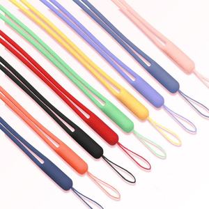 Mobile Phone Solid Colour Soft Rubber Cell Phone Lanyard Wrist Strap Phone case Custom Short Silicone Lanyard - Product Image 3