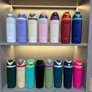 Custom Logo 24 oz OW Sports Stainless Steel Double-Layer Vacuum Insulated Water <b>Bottle</b> Flip Cap Handle Back School 6-12 Hours - Product Image 3