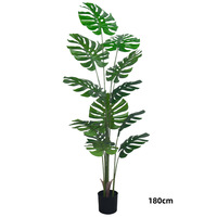 Vente en gros de plantes artificielles Monstera de 120-200 cm, plantes Monstera hautement réalistes en pot pour la décoration intérieure, taille personnalisée