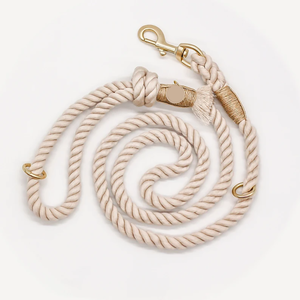 Ramah lingkungan Ombre tali katun kepang organik tali anjing set Harness anjing tugas berat anjing memimpin kuat tahan lama tali anjing buatan tangan - Product Image 5