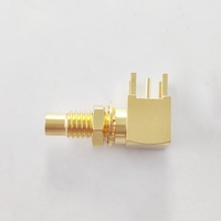 Connecteur coaxial RF SMC mâle (prise) à angle droit pour montage sur circuit imprimé