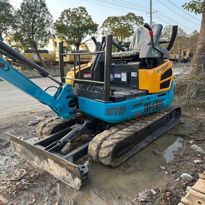 Excavatrice sur chenilles Kubota U15 d'occasion, de fabrication japonaise, pour la construction de centrales thermiques, se vend bien au Cambodge. - Product Image 3