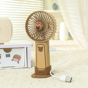 Portable Handheld USB Rechargeable <b>Fan</b> With <b>Stand</b> 5W DC Motor Button Control For Desk And Outdoor Use - Product Image 4