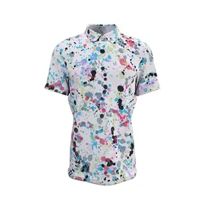 도매 폴로 셔츠 커스텀 로고 퀵 드라이 UPF 50 + 스포츠 골프 남성 폴로 셔츠 camisas