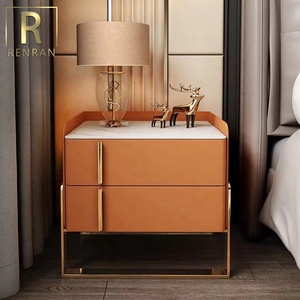 Italian Elegant Modern <strong>Bedside</strong> <strong>Table</strong> <strong>Green</strong> Orange Wooden Night Stand <strong>Bedside</strong> <strong>Table</strong> With Storage Small Bed <strong>Tables</strong> - Product Image 4