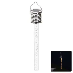 Luz LED solar de acero inoxidable 2700k para jardín, ideal para iluminar céspedes y espacios exteriores. - Product Image 1