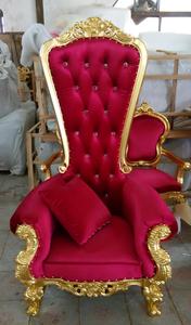 Venta al por mayor de China de fábrica de oro de respaldo alto pedicura Rey reina trono <span class=keywords><strong>Silla</strong></span> de boda - Product Image 5