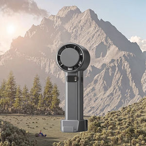 Ventilador Portátil Recargable de Plástico para Exteriores, Mini Ventilador de Mano Plegable de Alta Velocidad con Enfriamiento por Hielo y Pantalla en Inglés, 3600mAh - Product Image 3