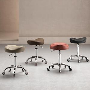 Tabouret rond en cuir HUIYI <span class=keywords><strong>pour</strong></span> salon de coiffure, salon de beauté et soins des <span class=keywords><strong>ongles</strong></span>, mobilier de salon commercial - Product Image 1
