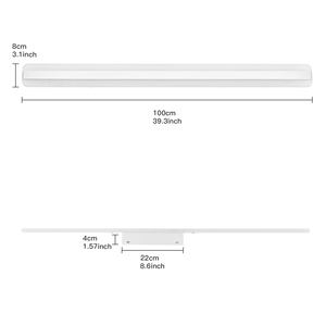 Hiện đại Led Gương tường ánh sáng phòng tắm nhà vệ sinh tường đèn 40cm 50cm Đen Bạc Vàng treo tường Vanity ánh sáng gương trang điểm ánh sáng - Product Image 2