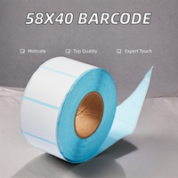 Étiquettes thermiques directes vierges amovibles moins chères 40*46mm 100*100mm 100*150mm pour imprimante d'étiquettes