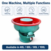 Machine de polissage automatique de métaux, moteur 1,1 kW, pour le débavurage de petites pièces en aluminium et fer, forme de bol, facile à utiliser