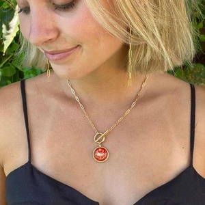 Moda oro placcato 12 costellazioni astrologia oroscopo gioielli segno zodiacale collana individualità - Product Image 3