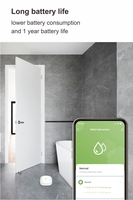Détecteur de fuite d'eau rotatif WALE Tuya WiFi IP67, capteur d'inondation, alertes via application, kits maison intelligente (Android/iOS) CE/RoHS/REACH, sans caméra
