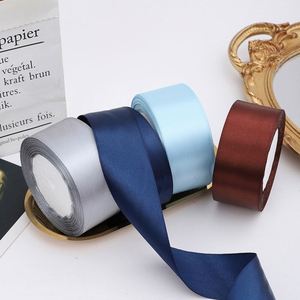 Pita Satin Lebar 3.8cm (1.5 Inch) Gulungan untuk Hari Valentine, Pembungkus Kado Bunga, 4cm 25 Yard Gulungan Pita Satin Satu Sisi - Product Image 3