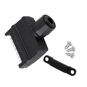 OEM 7pin phẳng <span class=keywords><strong>Trailer</strong></span> ổ cắm nam + 7pin <span class=keywords><strong>Trailer</strong></span> cắm phẳng nữ <span class=keywords><strong>Trailer</strong></span> nối <span class=keywords><strong>adapter</strong></span> thuyền xe RV Caravan - Product Image 4