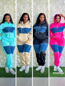 Set Casual da Donna in <span class=keywords><strong>Due</strong></span> Pezzi: Felpa con Cappuccio a Maniche Lunghe e Pantaloni Lunghi, Stile Streetwear - Product Image 6