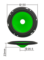 103-52 135-52 158-52 1623-170 OEM ODM OBM Corne papier bassin conique tambour presse à papier pièces de rechange amplificateur haut-parleur accessoires