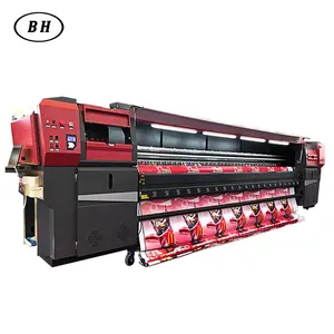 Mesin Cetak Digital Spanduk Fleksibel Kecepatan Tinggi Hingga 640 Sqm/H dengan Spt 508 Head Format Lebar Iklan PVC Printer