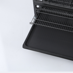 सभी आकार भारी शुल्क धातु कुत्ते क्रट लक्जरी छोटे पालतू पिंजरे दो दरवाजे टिकाऊ तार हटाने योग्य पहियों स्टील प्लास्टिक वाहक पशु - Product Image 2