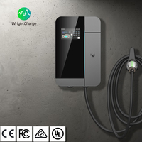 Tipo 1/Tipo 2/GBT/NACS 	 Cargador de Pared para Vehículos Eléctricos de 7kW para Uso en el Lugar de Trabajo y Residencial con WiFi, RFID, OCPP, Estación de Carga DLB, CE, FCC