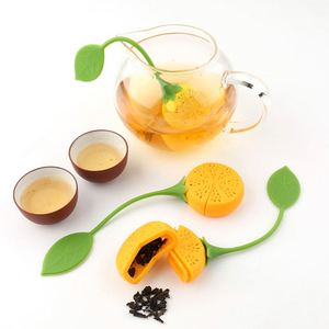 Customized Modern Lemon Shape Food Grade 11G Portable Eco-Friendly <b>Tea</b> Strainer <b>Infuser</b> With Silicone Handle Utensils - Product Image 2