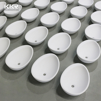 Eierform moderne Badezimmer Tischplatte Waschbecken Sanitär keramik Luxus Waschbecken