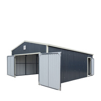Abri de voiture en acier galvanisé robuste au design moderne et épuré, auvent extérieur en tôle métallique pour structure de stationnement automobile