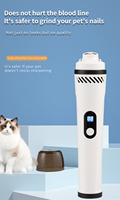 Coupe-griffes sans fil intelligent pour animaux de compagnie avec écran d'affichage de la charge restante pour chats, chiots et grands chiens – Finition lisse et arrondie