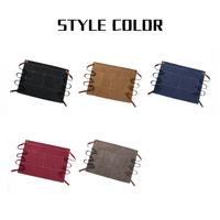Tablier de travail commercial demi-longueur en coton, personnalisable avec logo, réutilisable, lavable en machine, durable, taille ajustable pour restaurants et barbecues