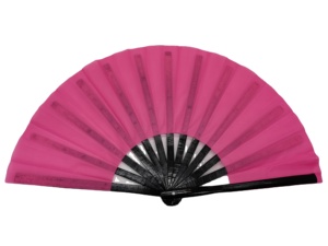 Abanico de Bambú Plegable de Kung Fu con Sonido Fuerte, para Sublimación, Blanco y Negro, Mango de Plástico, 33 cm - Product Image 3