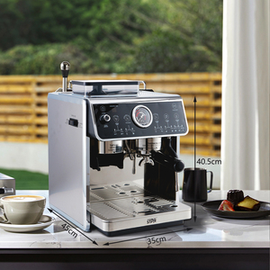เครื่องชงกาแฟ Winning Star St-9714 กึ่งอัตโนมัติ ไฟฟ้า <span class=keywords><strong>ส</strong></span>ำหรับใช้ในเชิงพาณิชย์ แรงดันปั๊ม 20 บาร์ พร้อมเครื่องบดในตัว - Product Image 2