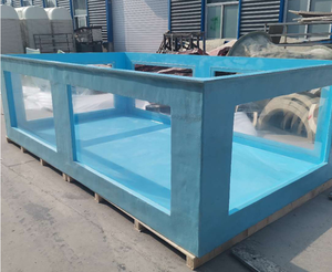 Hoge Kwaliteit Op Maat Gemaakt Grote Rechthoekige Koi Aquarium Hoge Sterkte Hoogwaardige Glasvezel Aquarium - Product Image 1