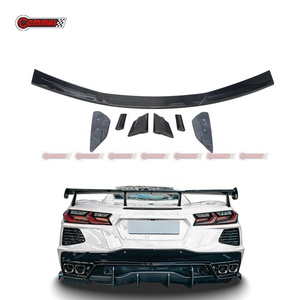 Aileron arrière de course en fibre de carbone sèche de haute qualité, style ZL1, pour Chevrolet Corvette C8 - Product Image 1