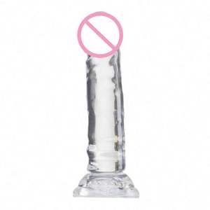 Jelly Small Dildo Saugnapf Weibliche Masturbation Realistischer Penis G-Punkt Sexspielzeug für Frauen Adult Product Sextoys Lieferant - Product Image 1