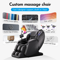 Nuevo Sillón de Masaje L25max con Airbag 3D, Manipulador 4D, Gravedad Cero, Riel SL de 135cm, Masaje Corporal Completo, Compatible con Pedidos al por Mayor