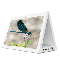 Tableta de doble pantalla Monitor táctil Android de 10 pulgadas Quiosco de mesa Reproductor de publicidad Wifi