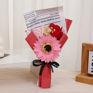 Regalo de Graduación, Jabón de Girasol, Flor Creativa, Flor Eterna, Ramo de Rosas, Espuma Resistente a los Rayos UV, Ecológico - Product Image 4