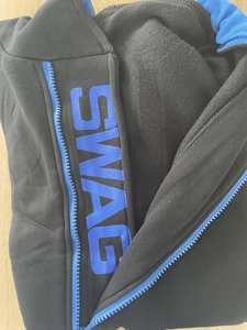 Sweat-shirt à capuche avec Logo de couleur, personnalisé, à la mode, lettre solide, décontracté, fermeture éclair latérale, pour hommes - Product Image 4