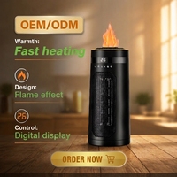 Chauffage par ventilateur PTC portable avec thermostat, télécommande, minuterie et mode silencieux pour chambre, salon, maison, hiver