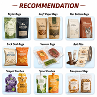 Sachet d'emballage personnalisé à scellage central pour chips de banane, chips de plantain, sachet en plastique Mylar pour pop-corn, sachet pour snacks croustillants et chips de pommes de terre