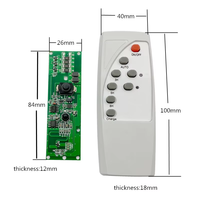 Avec télécommande 3.2V3.7V contrôle de la lumière + radar détection du corps humain lampe solaire circuit imprimé solaire LED carte pilote