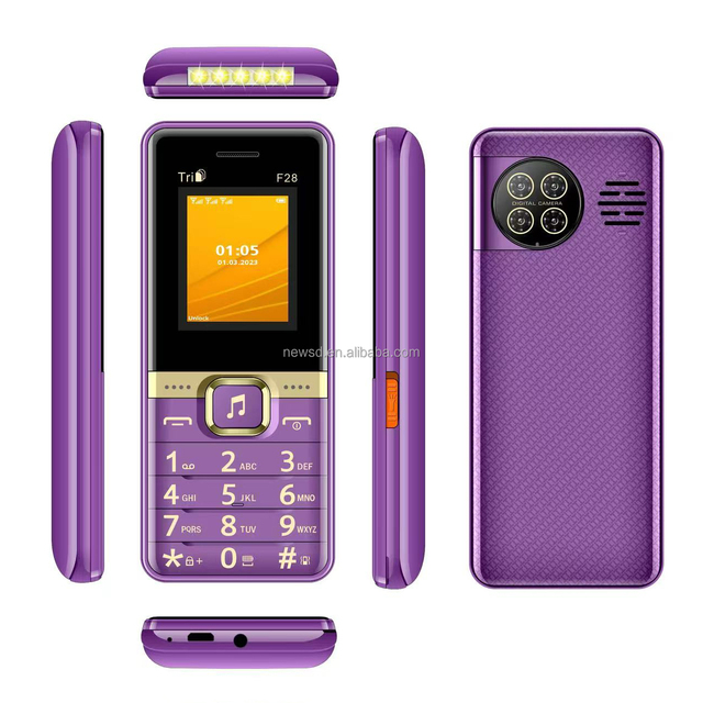 For F28 Simple Mobile Phones 1800mAh 3sim Unlocked Gsm Cellphone Customize Russian Arabic Keyboard
