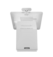 Terminal de point de vente tactile 15,6 pouces tout-en-un avec imprimante thermique pour caissiers de supermarché, OS Linux/Windows, garantie 1 an