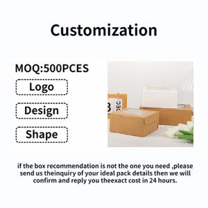 Caja para galletas de cartón cuadrado reciclable con ventana, diseño personalizado para pastelería - Product Image 5