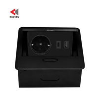 Soket Daya dapat ditarik antiair, sofa meja pengisian daya USB, wadah daya listrik pop up, ekstensi outlet listrik