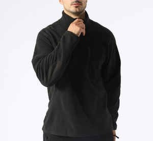 Camiseta Térmica Táctica de Forro Polar HBU816, Color Negro y Verde Camuflaje, para Invierno - Product Image 6